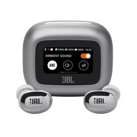 JBL Live Buds 3 - Silver - True wireless Noise Cancelling bud-type earbuds - Hero JBL Live Buds 3 - Silver - True wireless Noise Cancelling bud-type earbuds - Hero